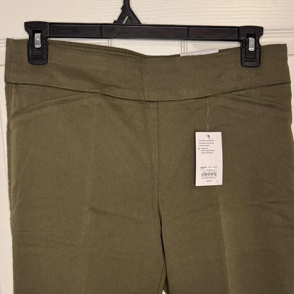 NWT Croft & Barrow Olive Straight Mid Rise Pants - Picture 4 of 7